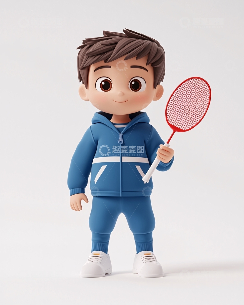 高清大图下载【趣麦麦图】可爱卡通男孩