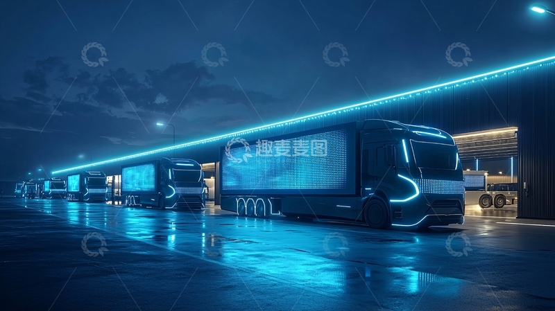 高清大图下载【趣麦麦图】未来科技感卡车