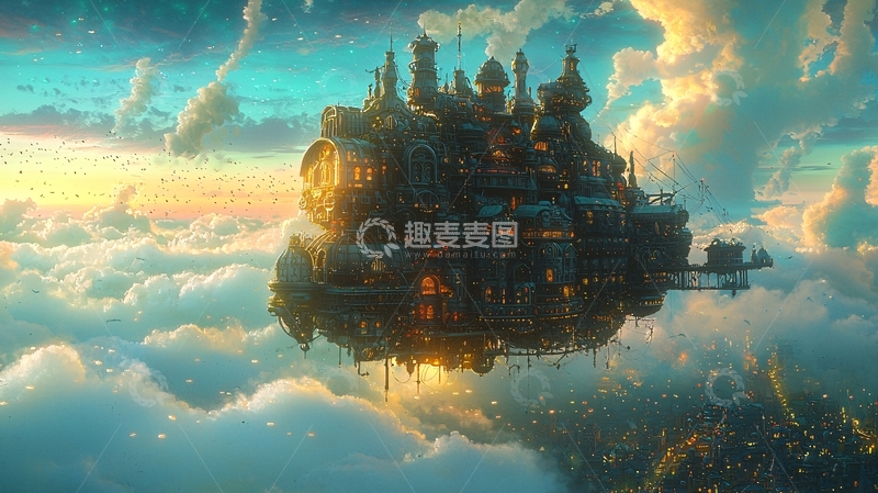 高清大图下载【趣麦麦图】天空之城