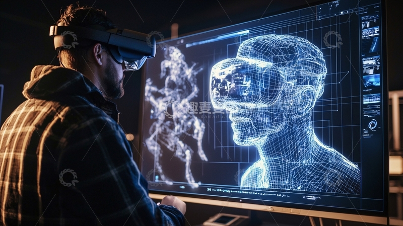 高清大图下载【趣麦麦图】虚拟现实眼镜用户