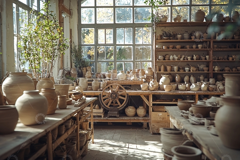高清大图下载【趣麦麦图】陶艺工作室