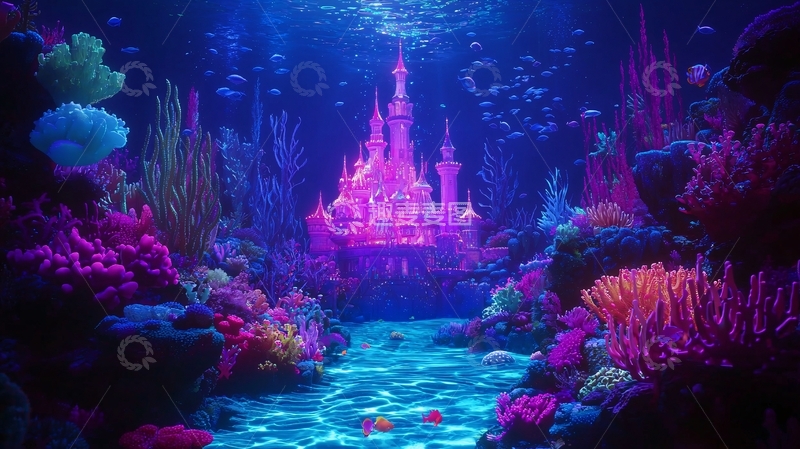 高清大图下载【趣麦麦图】海底城堡