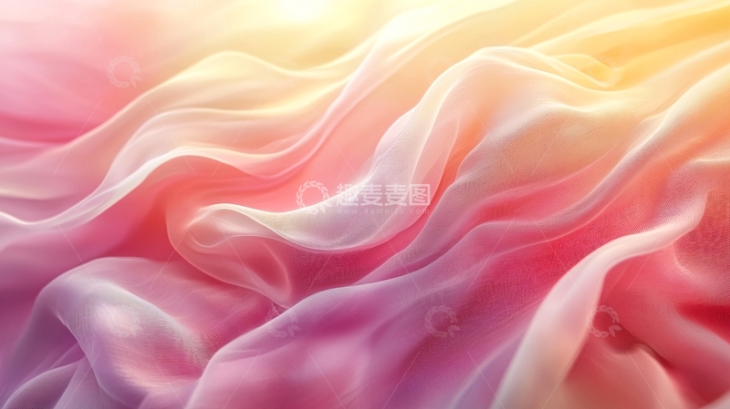 高清大图下载【趣麦麦图】彩色丝绸布料质感