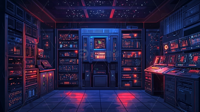 高清大图下载【趣麦麦图】科幻控制室