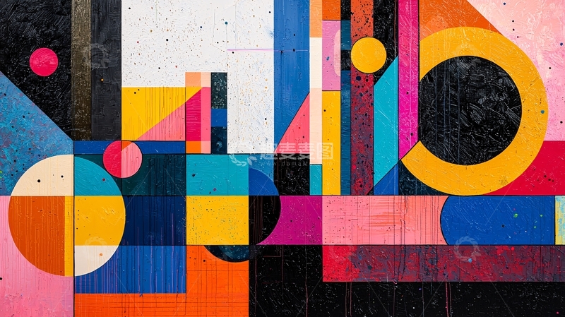 高清大图下载【趣麦麦图】抽象几何图案