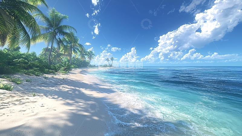 高清大图下载【趣麦麦图】热带海滩风景