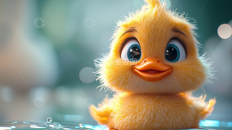 高清大图下载【趣麦麦图】萌萌的小黄鸭