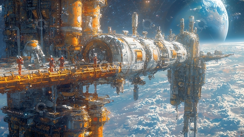 高清大图下载【趣麦麦图】太空站
