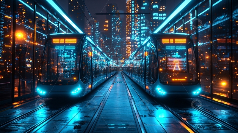 高清大图下载【趣麦麦图】未来都市夜景72