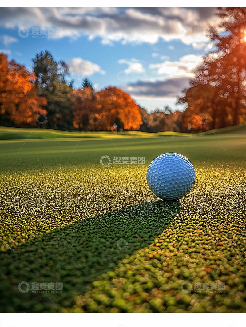 高清大图下载【趣麦麦图】高尔夫球场上的球