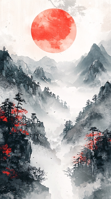 水墨山水画205