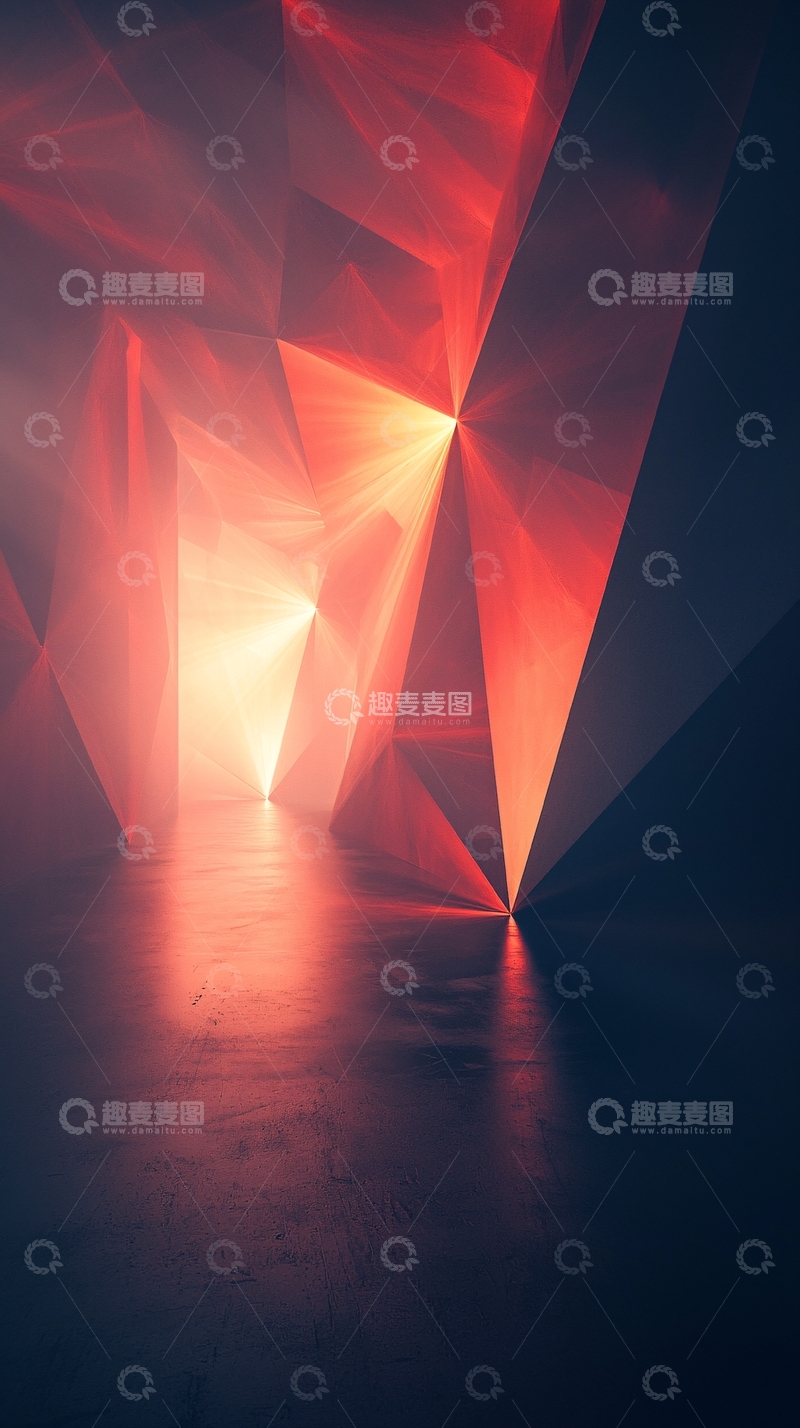 高清大图下载【趣麦麦图】抽象几何空间