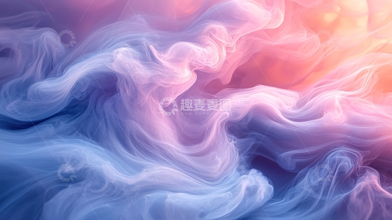 高清大图下载【趣麦麦图】彩色烟雾梦幻背景
