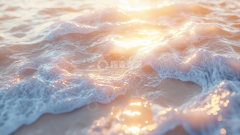 高清大图下载【趣麦麦图】波光粼粼的海面