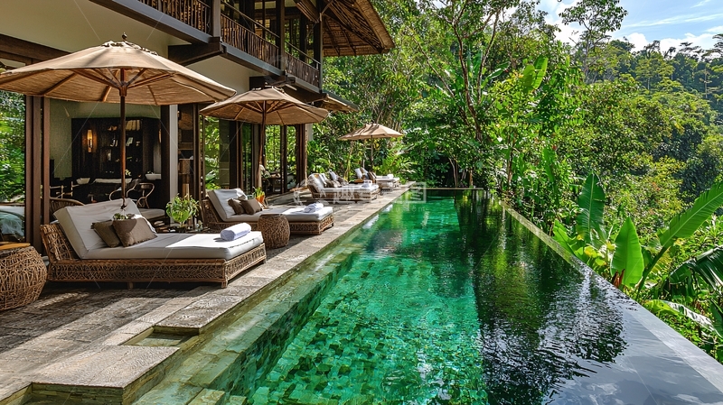 高清大图下载【趣麦麦图】巴厘岛私人泳池别墅