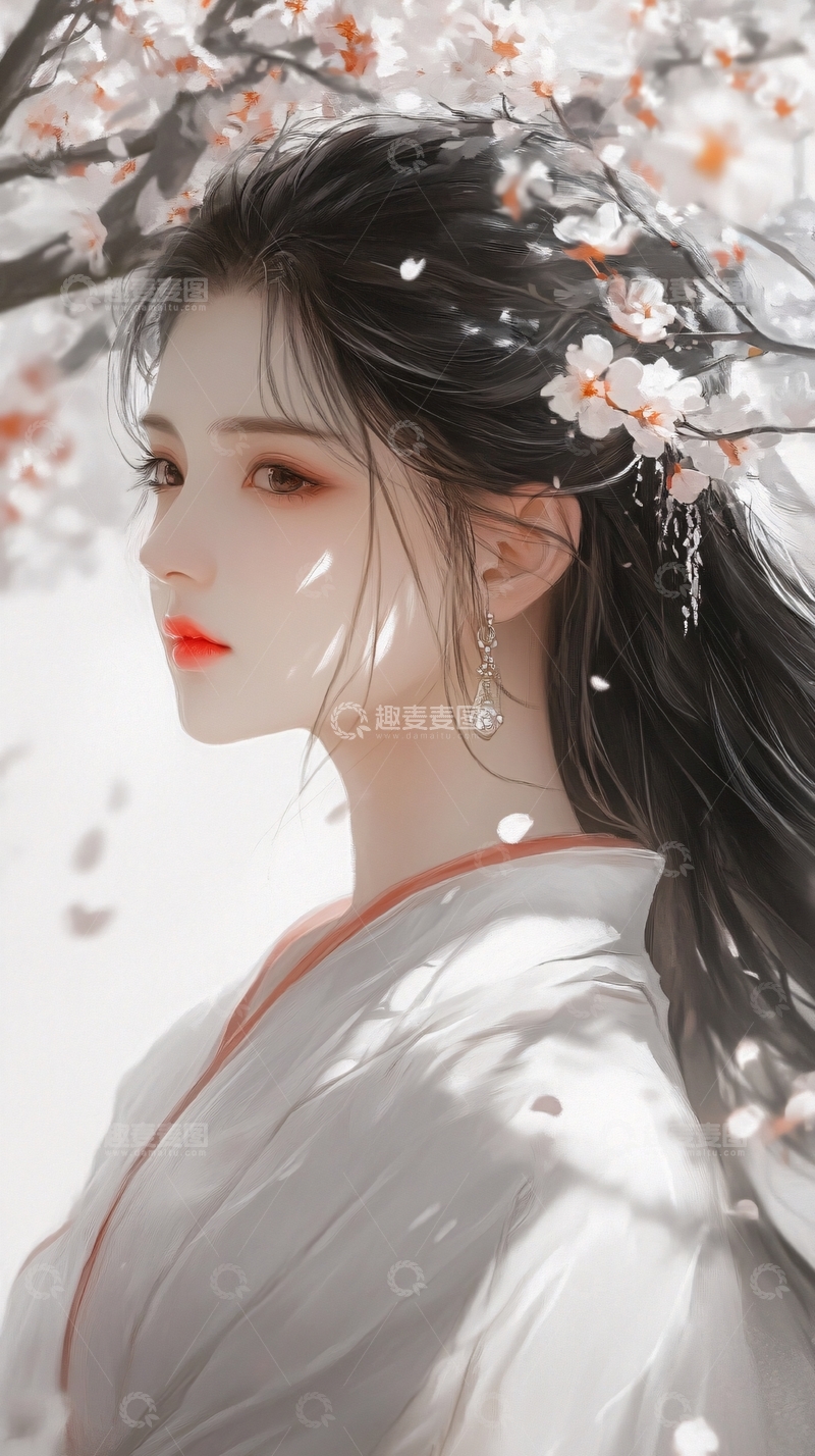 高清大图下载【趣麦麦图】古风美女