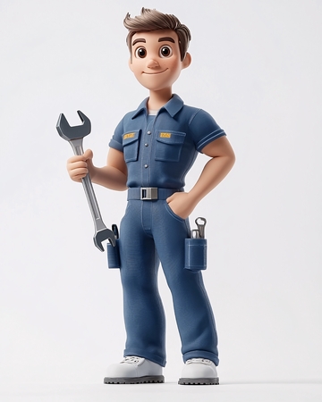 卡通维修工