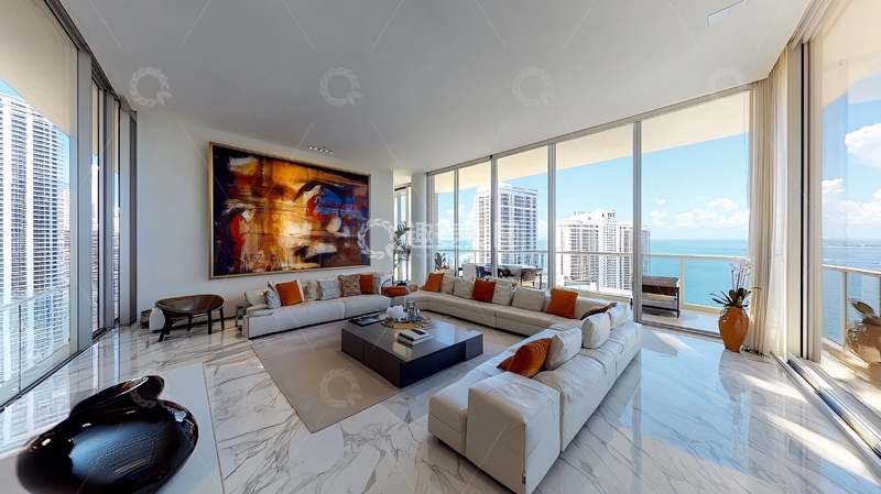 高清大图下载【趣麦麦图】现代海景豪宅客厅