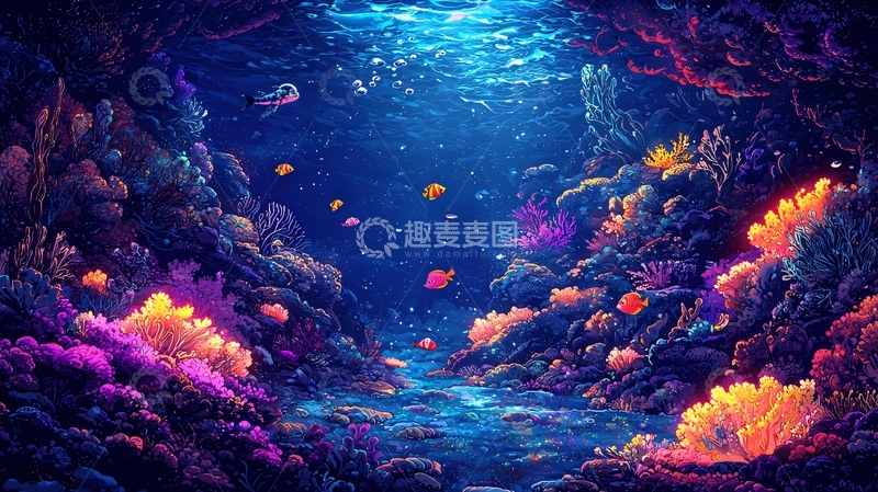 高清大图下载【趣麦麦图】海底世界