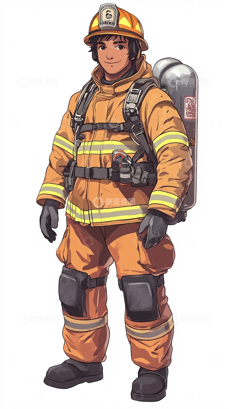 高清大图下载【趣麦麦图】消防员