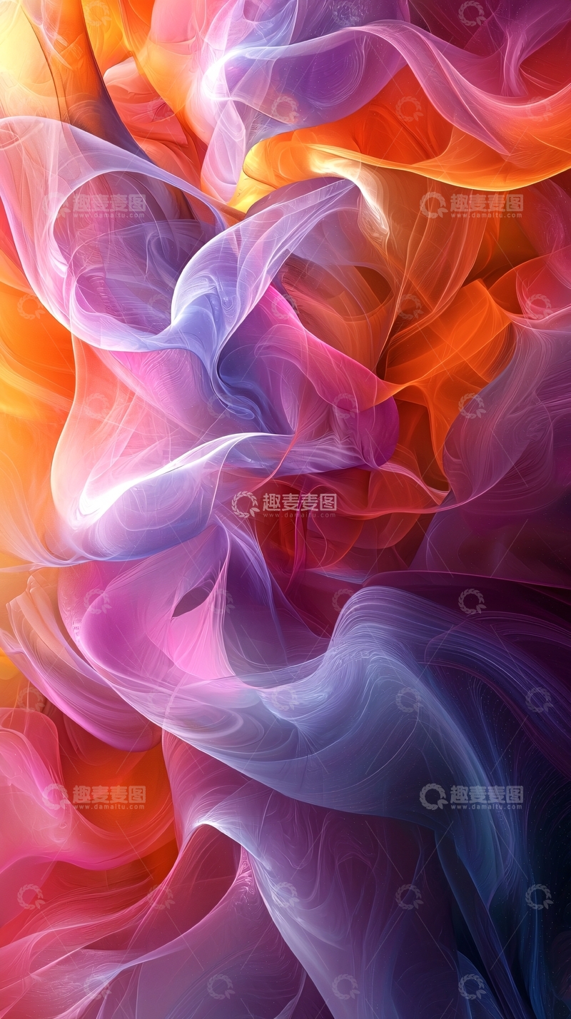 高清大图下载【趣麦麦图】抽象流动色彩