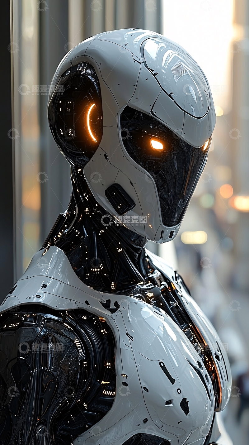 高清大图下载【趣麦麦图】未来感机器人