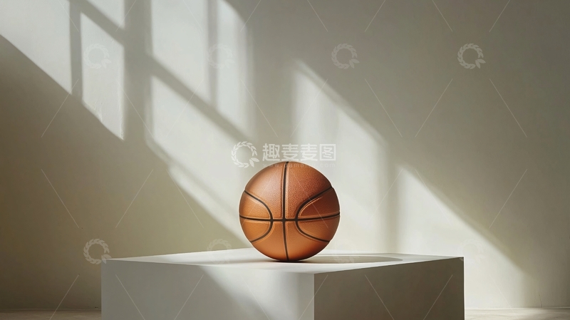 高清大图下载【趣麦麦图】光影下篮球