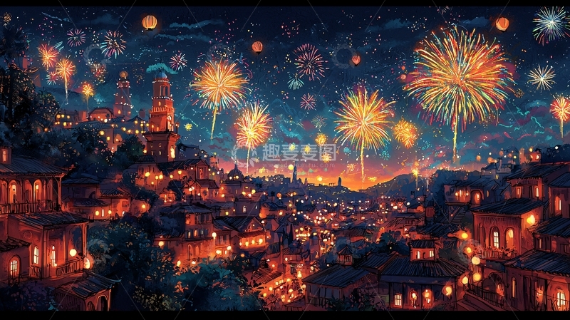 高清大图下载【趣麦麦图】夜景