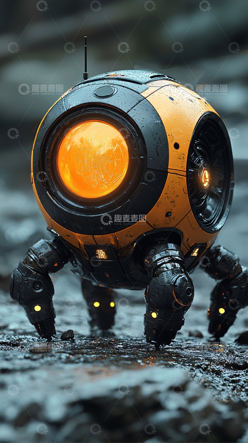 高清大图下载【趣麦麦图】球形机器人