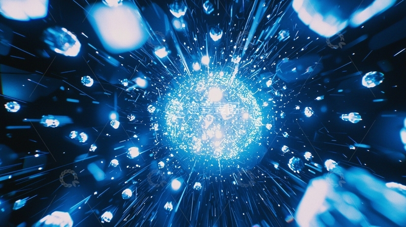 高清大图下载【趣麦麦图】蓝色光球