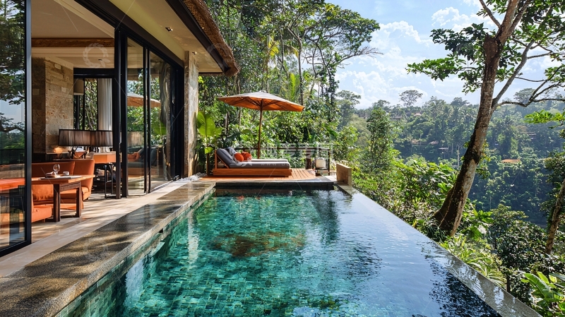 高清大图下载【趣麦麦图】私人泳池别墅