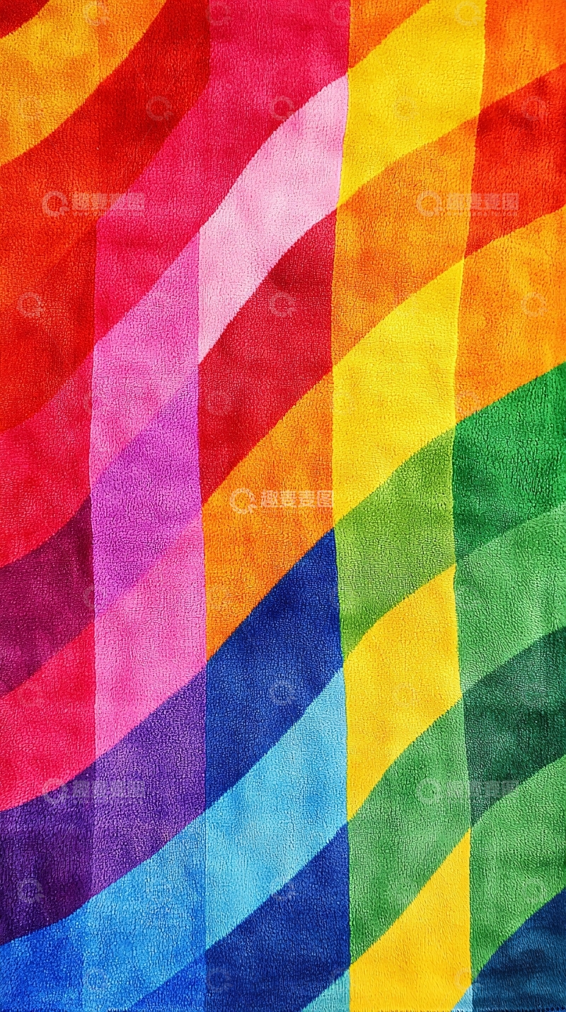 高清大图下载【趣麦麦图】彩虹条纹