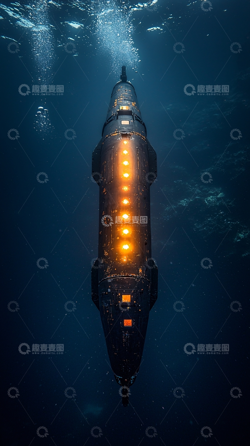 高清大图下载【趣麦麦图】深海探测器