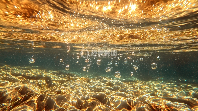 高清大图下载【趣麦麦图】水中阳光