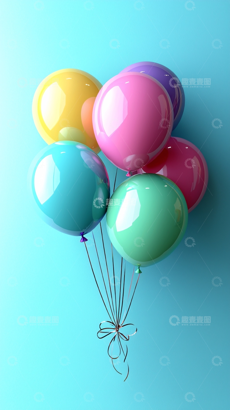 高清大图下载【趣麦麦图】彩色气球