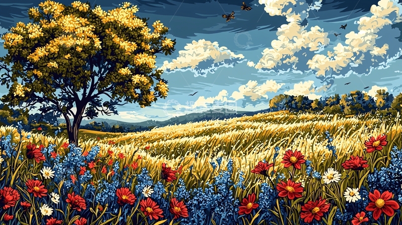 高清大图下载【趣麦麦图】田园风光95