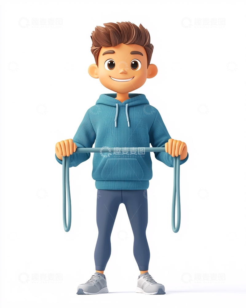 高清大图下载【趣麦麦图】卡通男孩