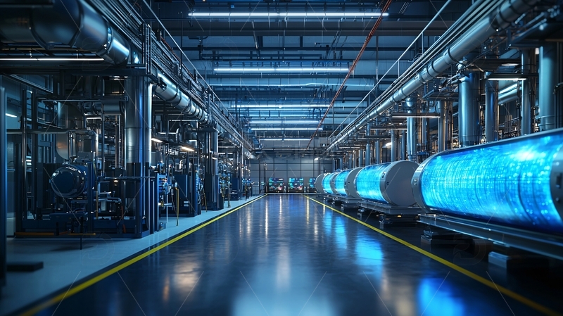 高清大图下载【趣麦麦图】现代化工业厂房内部