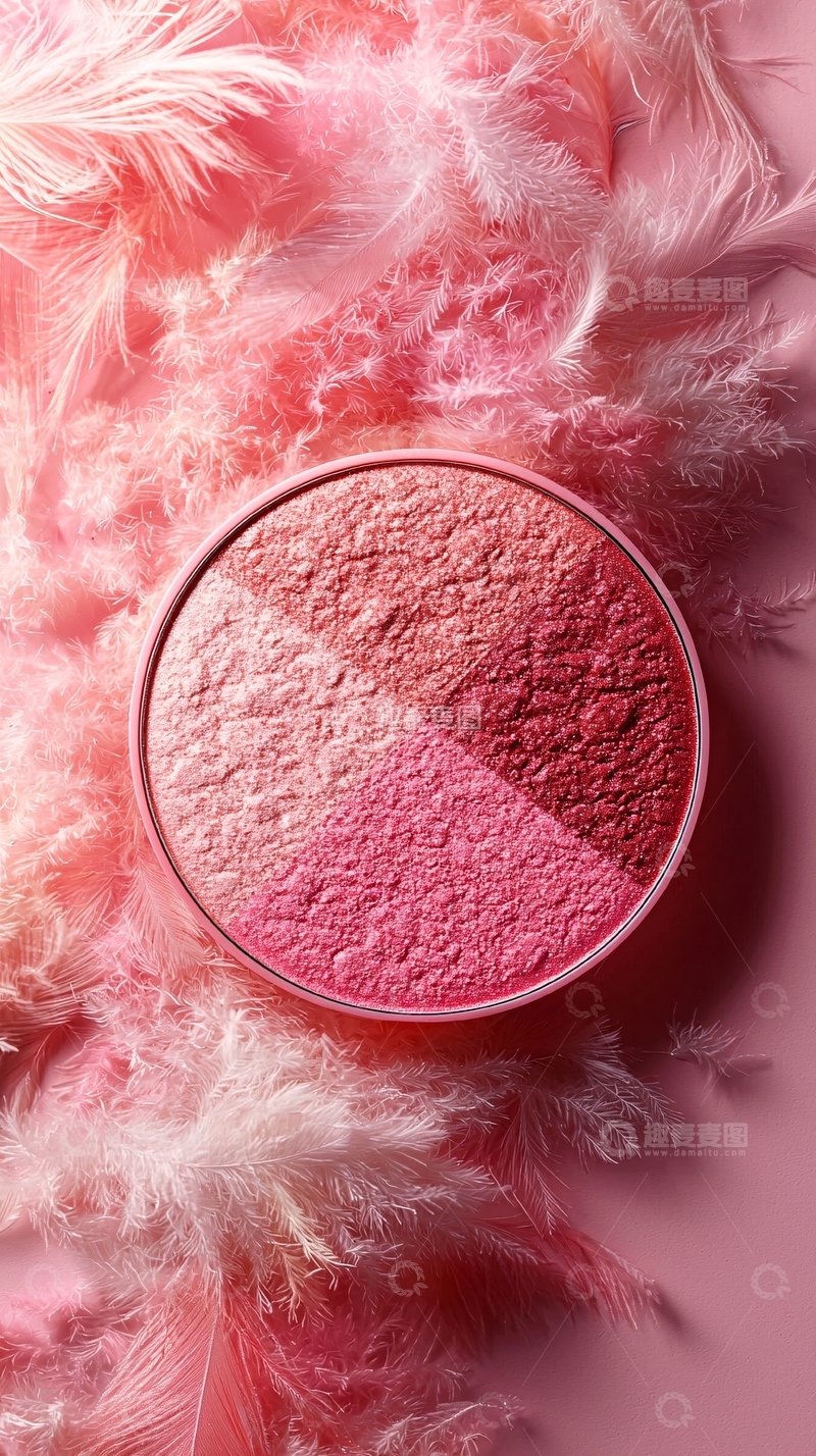 高清大图下载【趣麦麦图】粉色腮红