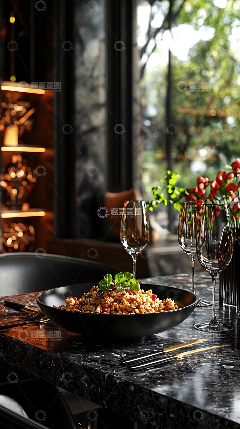 高清大图下载【趣麦麦图】精致餐桌上的美食