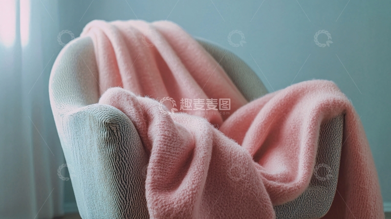 高清大图下载【趣麦麦图】粉色毛毯