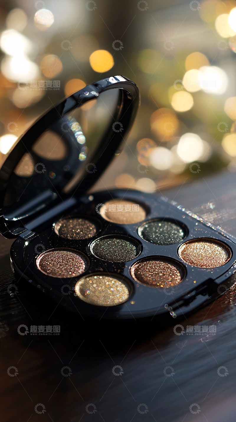 高清大图下载【趣麦麦图】精致眼影盘特写