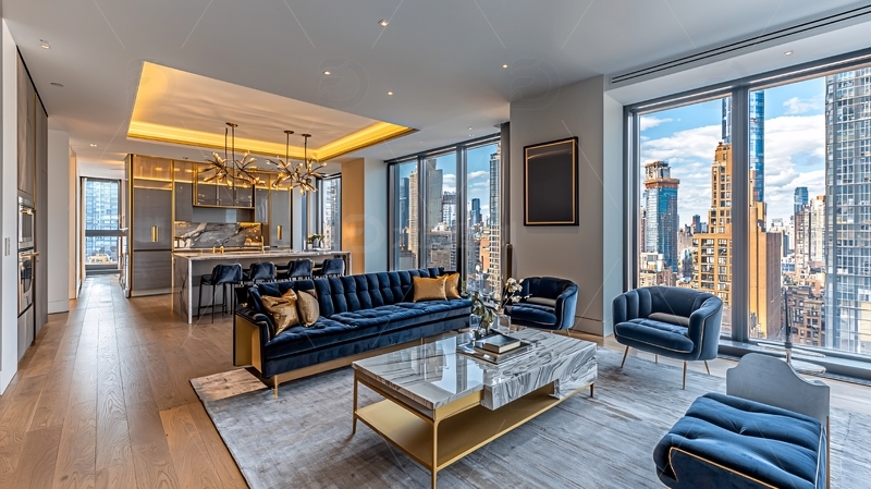 高清大图下载【趣麦麦图】高端公寓客厅