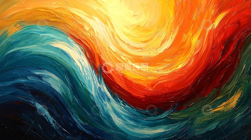 高清大图下载【趣麦麦图】抽象油画