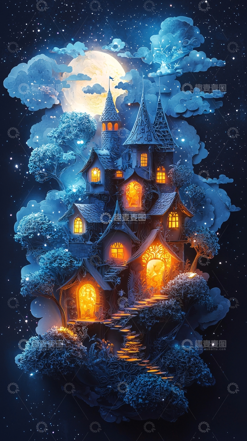高清大图下载【趣麦麦图】梦幻城堡