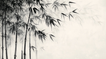 水墨风竹子