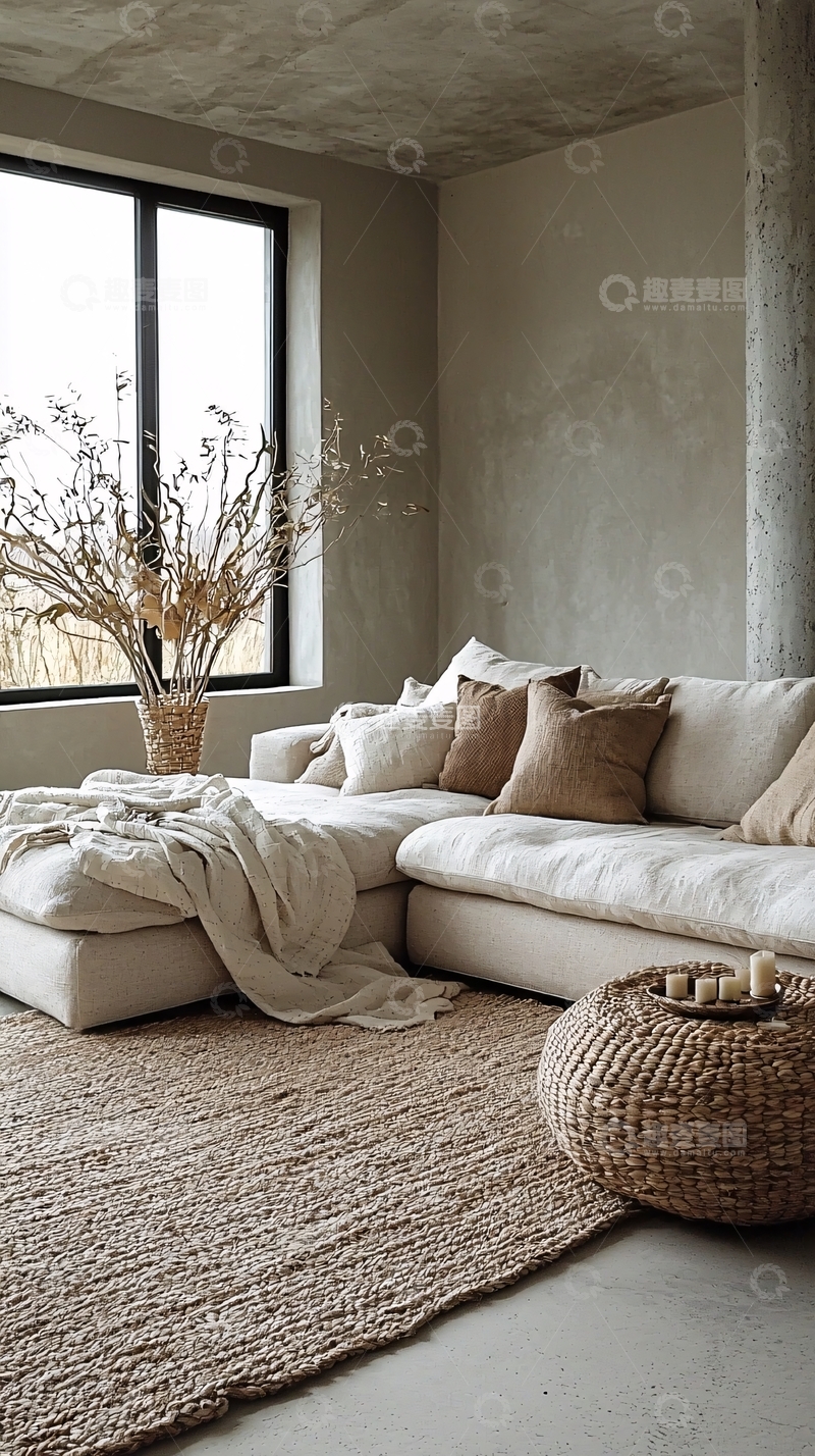 高清大图下载【趣麦麦图】极简风客厅家居设计