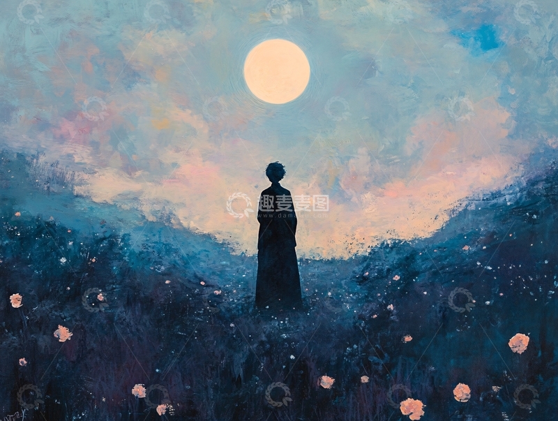 高清大图下载【趣麦麦图】-月夜