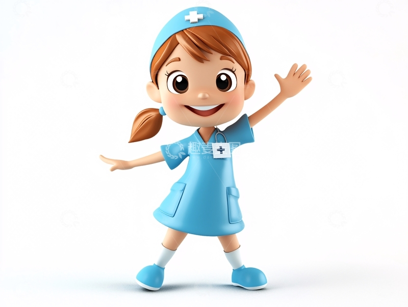 高清大图下载【趣麦麦图】卡通护士
