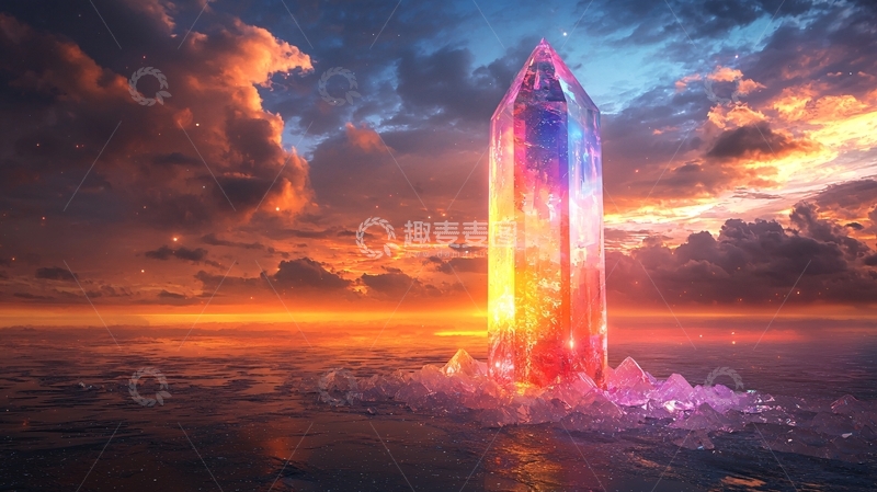 高清大图下载【趣麦麦图】奇幻水晶塔